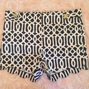 Mud Pie Navy and White Shorts